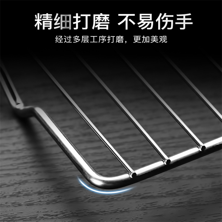 Double European wire mesh stainless steel barbecue mesh carbon fire grate Korean style integrated stamping and welding new product barbecue mesh clip