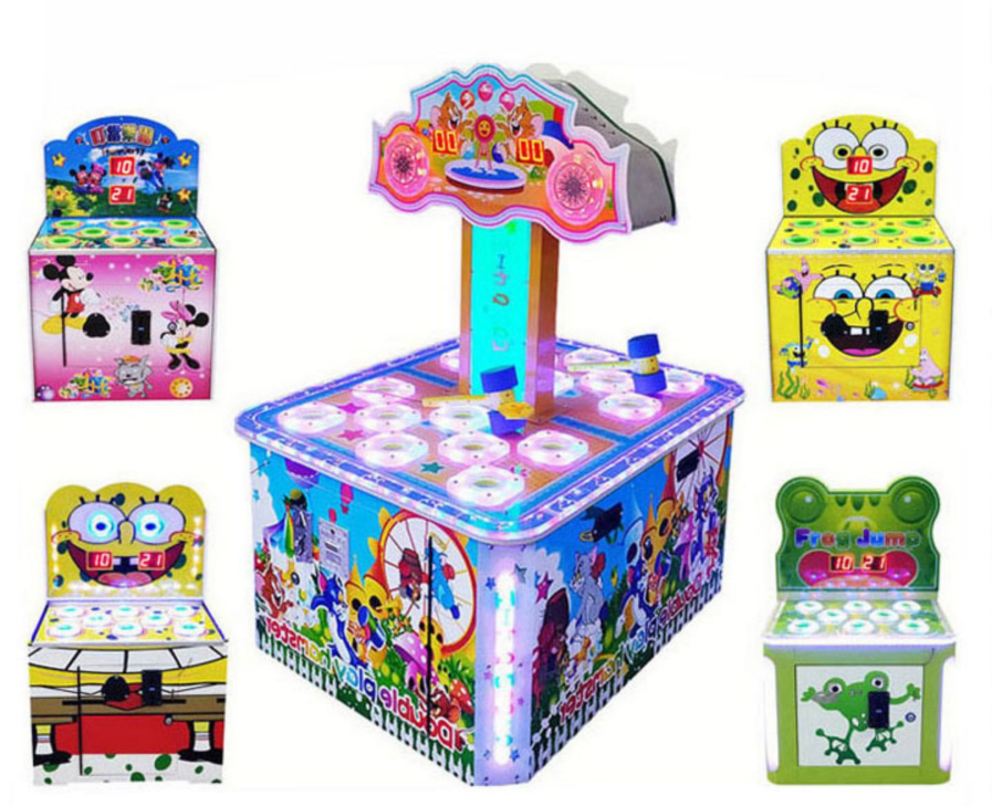 Children's coin operated game consoles, large video game cities, entertainment equipment, supermarkets, commercial clapping music sets, cow machines, and pinball machines