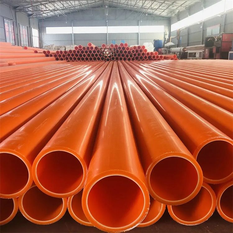 Stable MPP power pipe structure, environmentally friendly pipe manufacturers directly supply a large amount of orange in stock