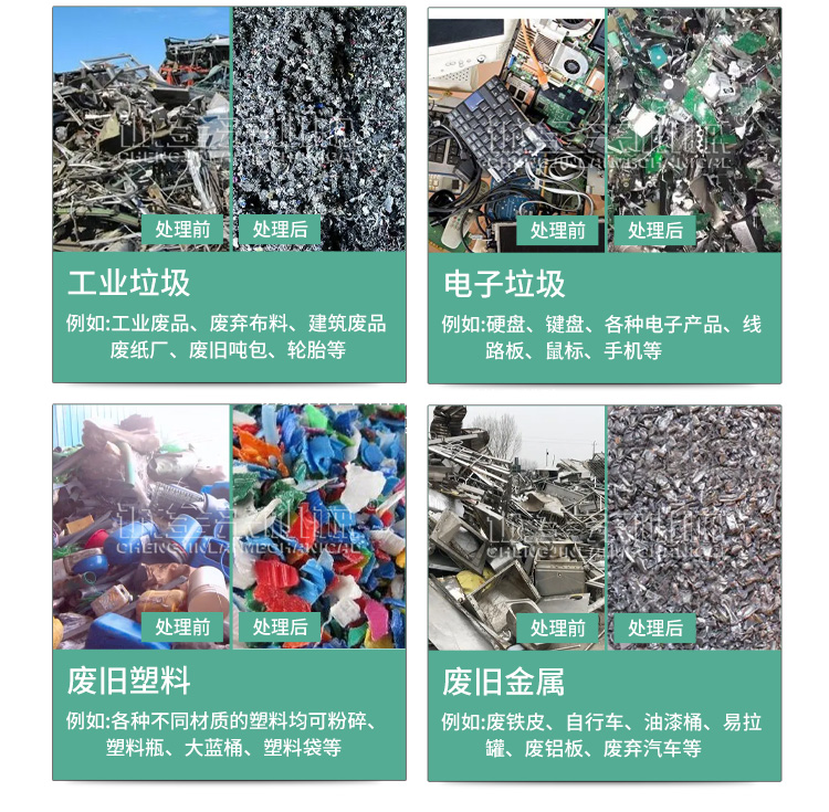 Chengjinlai gas tank shredder, household waste crushing and production equipment, with even discharge force