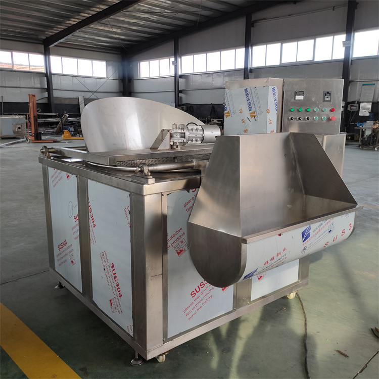 Full automatic crispy meat fryer deep-fried dough sticks frying equipment French fries French fries Stainless steel fryer