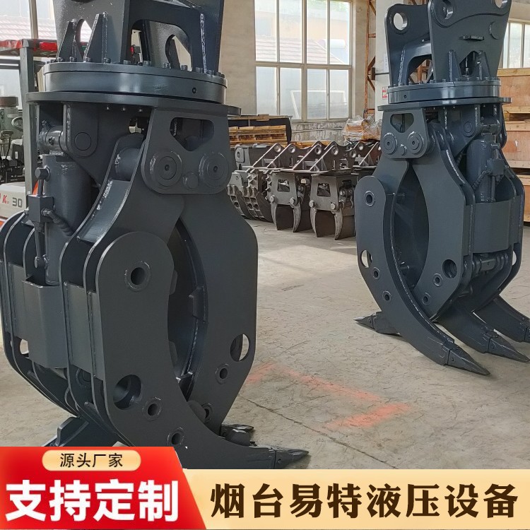 Double cylinder grabbing machine Mechanical grabbing machine Scrap steel grabbing wood Steel loading and unloading equipment