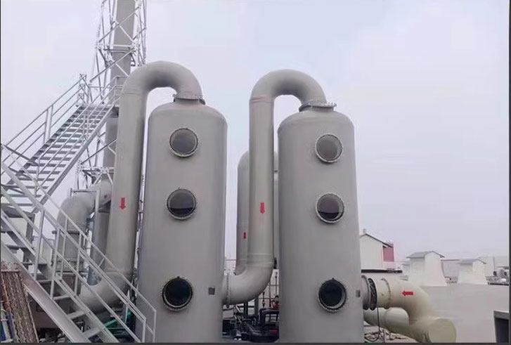 Fiberglass desulfurization tower, Jiahang air purification waste gas adsorption tower, environmentally friendly