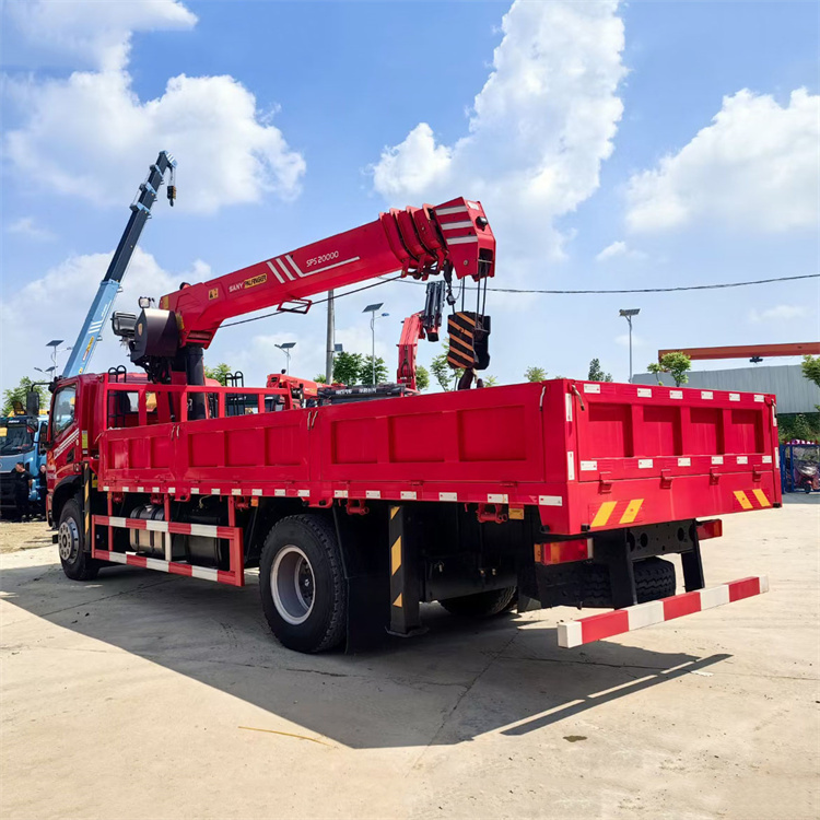 National VI Truck mounted Crane Transport Vehicle Dongfeng DV3 Single Bridge Truck Mounted Crane with Sany 8-ton Crane