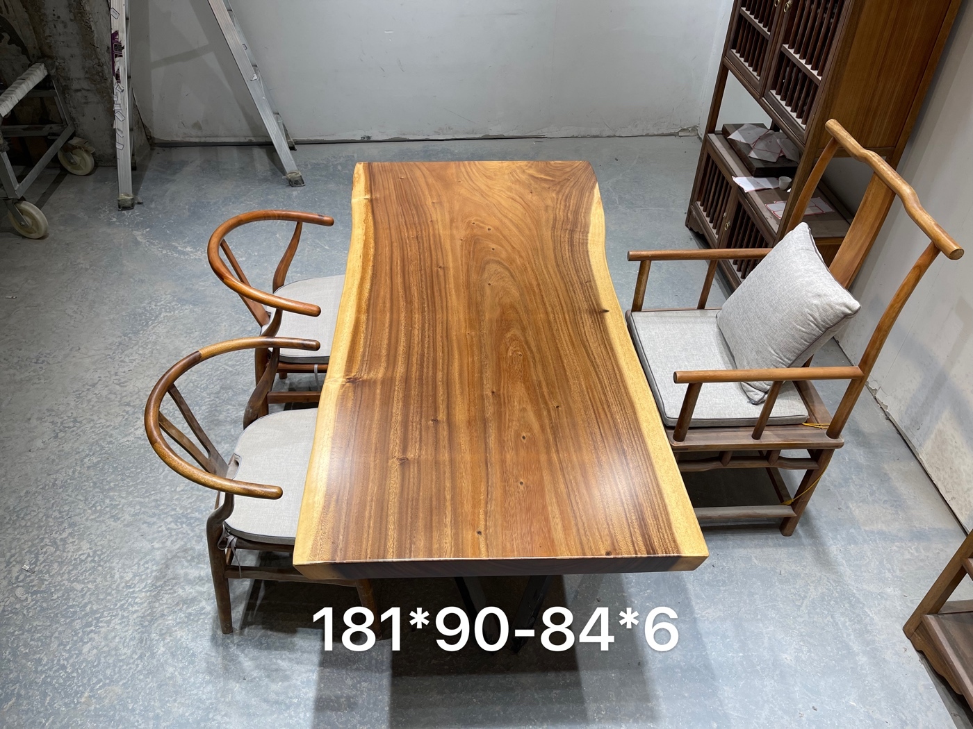 New Chinese style tea making table, simple modern living room, large board, office desk, Zen tea table and chair combination, solid wood kung fu tea table