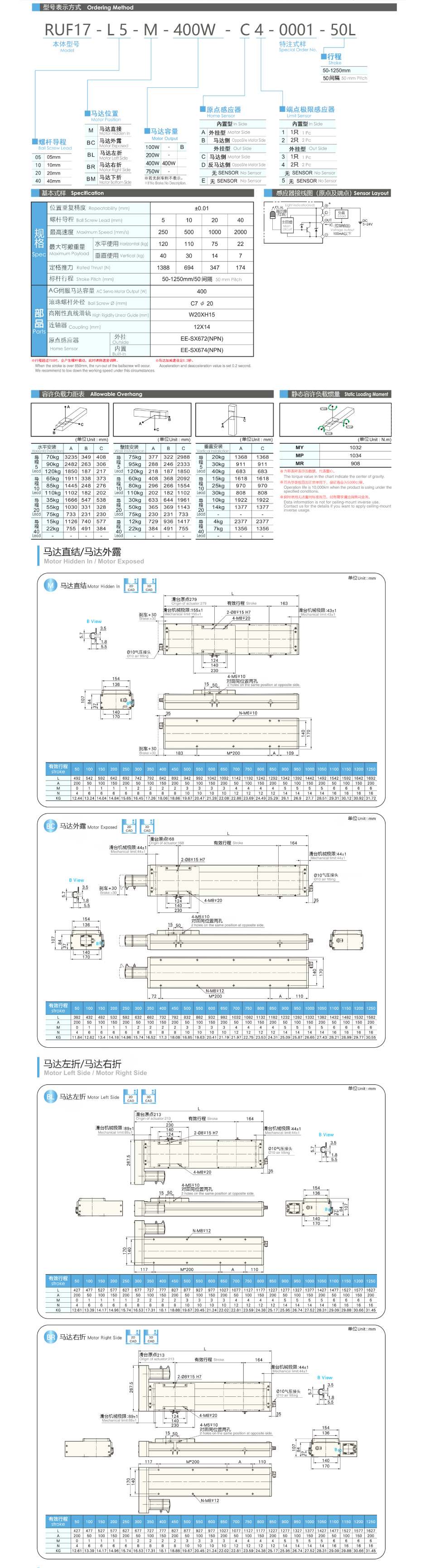 Ruiyu - Fully enclosed ball screw linear module - Good wear resistance and beautiful appearance