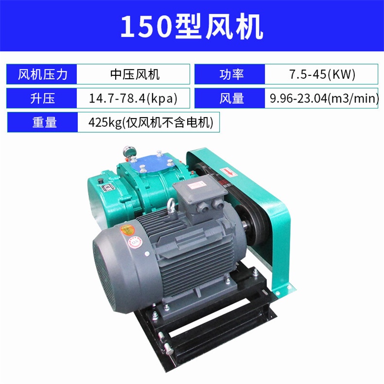 Roots blower DASR-12 model blower, fish pond aquaculture blower, aeration and oxygenation sewage treatment equipment