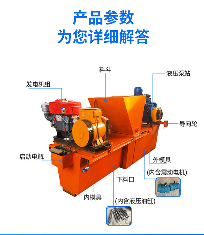 Self propelled U-shaped water channel forming machine, agricultural water channel automatic sliding formwork machine, good flatness