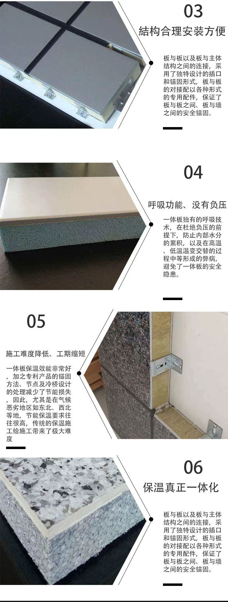 Bozun water in water decorative panel, rock wool exterior wall insulation decorative integrated panel, composite decorative panel