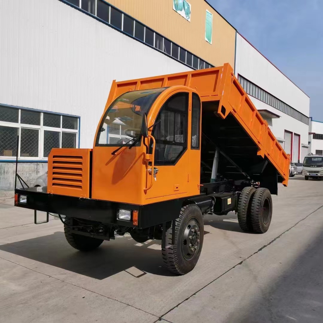 Agricultural rubber track dump truck chassis dump transport vehicle track four different vehicles