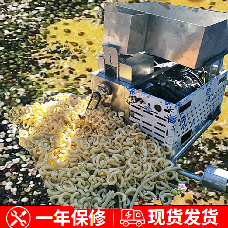 Cereals and cereals puffing machine, gasoline four cylinder Fried Dough Twists machine, automatic feeding, red date and walnut crisp machine, rice stick machine