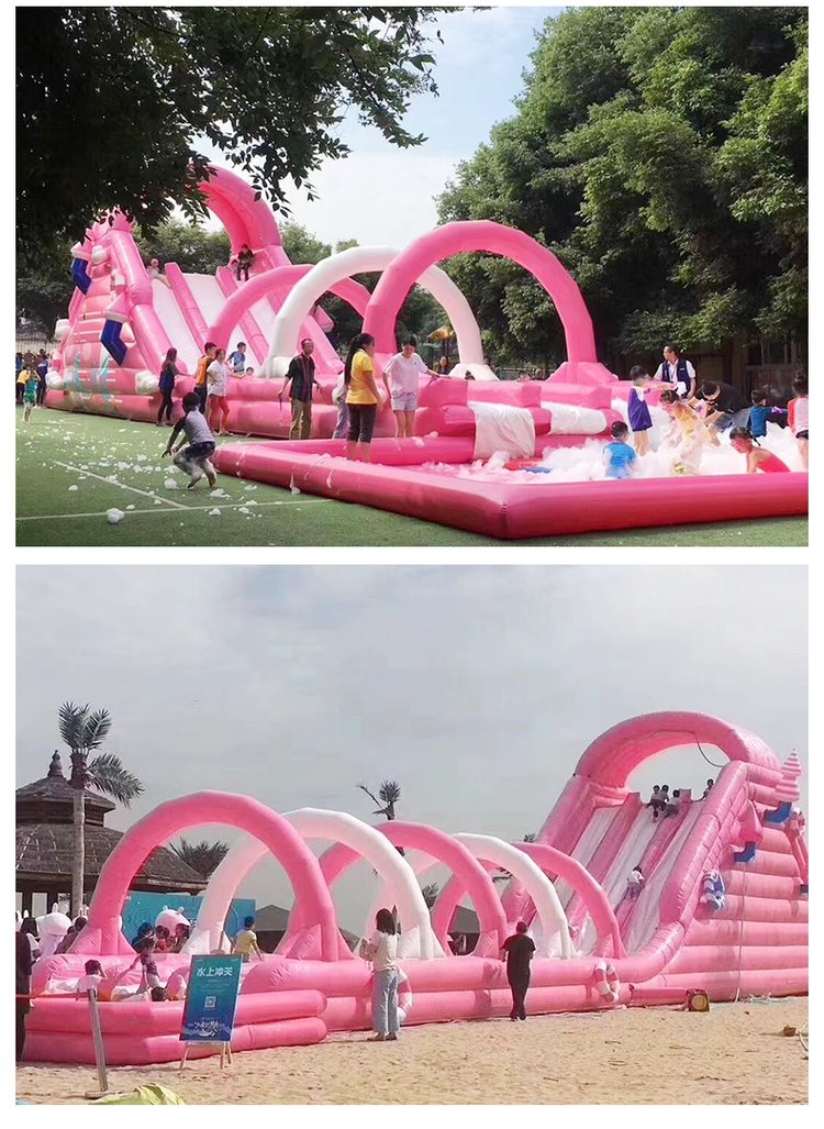 Xiaoxiaozi Large Inflatable Slide Outdoor Inflatable Castle Slide Children's Park Mobile Combination Slide