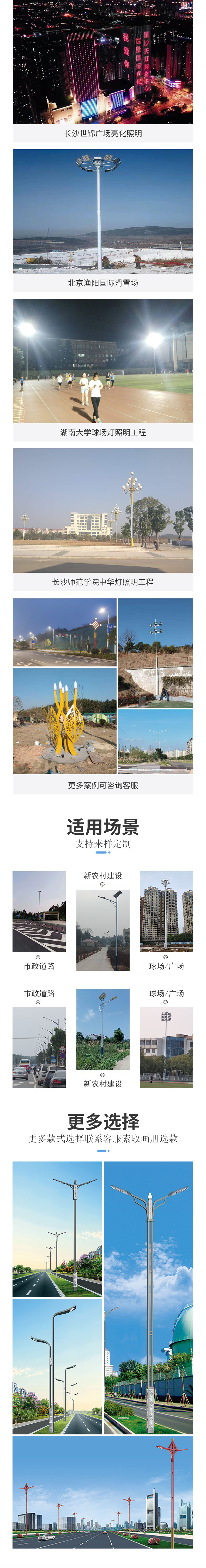 Fangdi Municipal Single and Double Arm Street Lamp Town Square Road Lighting Quality Assurance