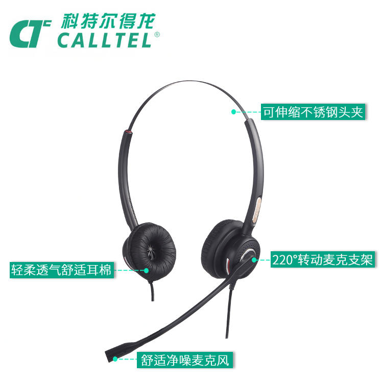 Corteldragon H698N-DH Call Center Traffic Earphones/Customer Service QD Dual Ear IP Phone Matching Earphones