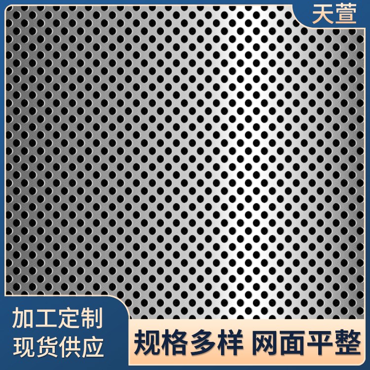 镀锌建筑隔音通风散热冲孔板 粮储防护圆孔过滤网板 天萱工厂定制