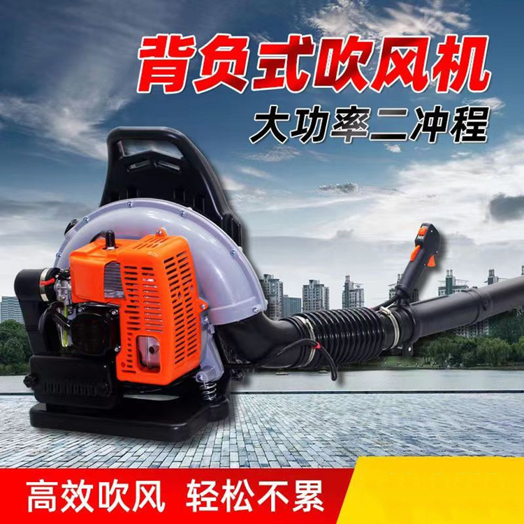 Backpack gasoline hair dryer Site leaf blower Dust collector Four stroke snow blower Road cleaning Blade blower