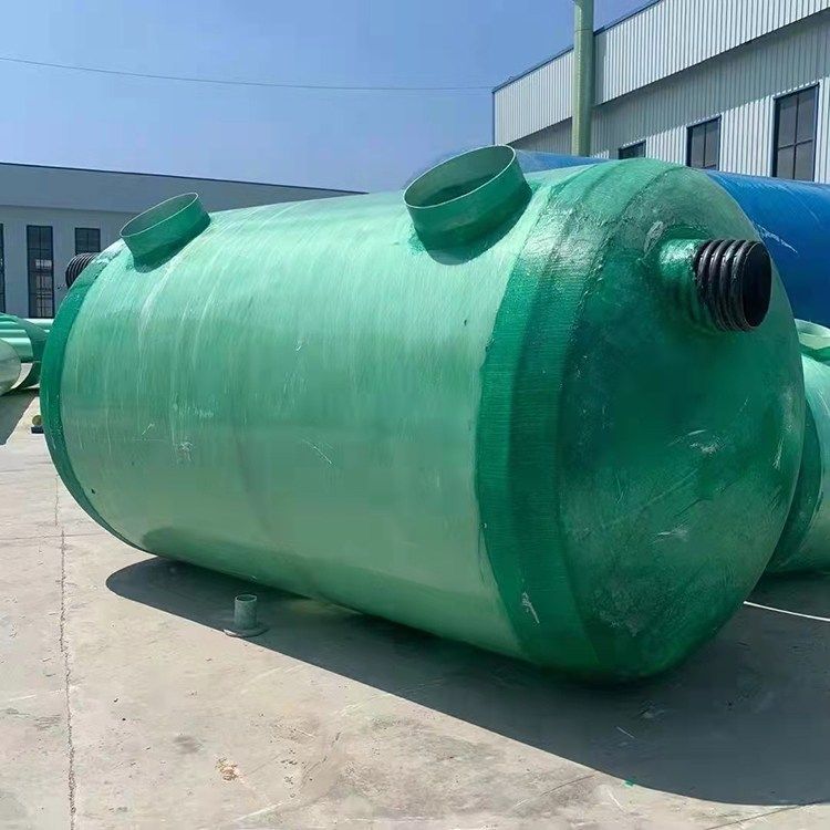 组装式污水池 三格式缠绕式 地埋式玻璃钢化粪池 英莱 1-200立方