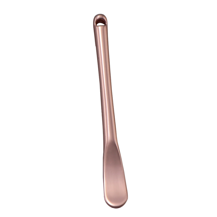 Face cream spoon engraving logo Zinc alloy beauty tool Eye cream spoon facial mask making