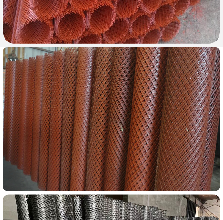 Red rolled steel plate mesh circle corn diamond mesh orchard enclosure protection net Kunshen