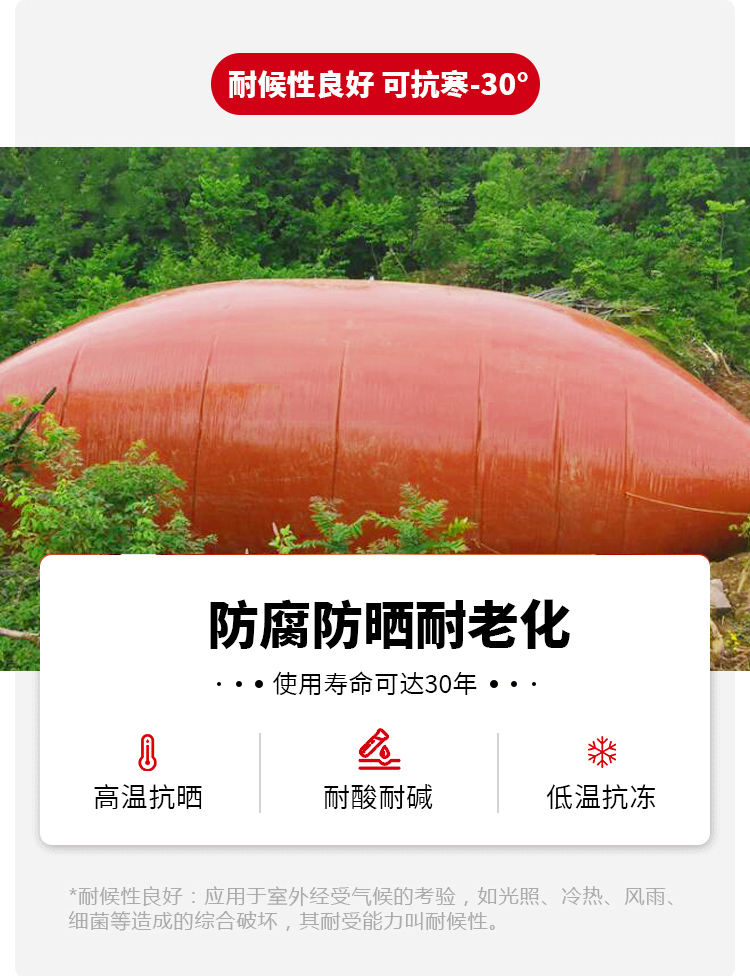 Pig farm, soft biogas tank, breeding farm, Hongshuo wear-resistant, sunscreen, environmentally friendly fermentation tank, red mud biogas bag