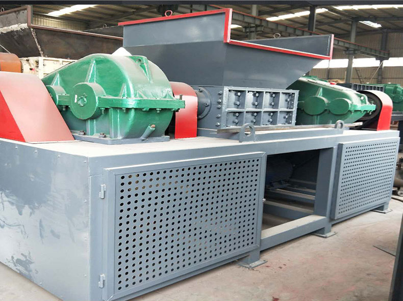 Industrial solid waste dual axis shredder aluminum alloy aluminum template scrap car chassis aluminum parts crusher