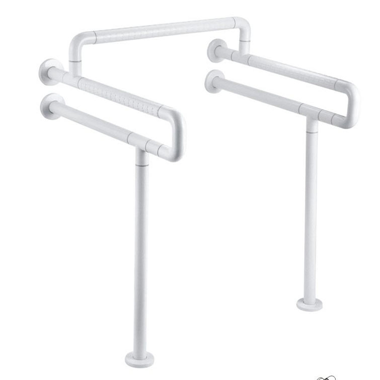 Accessible handrails in public restrooms, disabled bathroom safety handrails FGF46