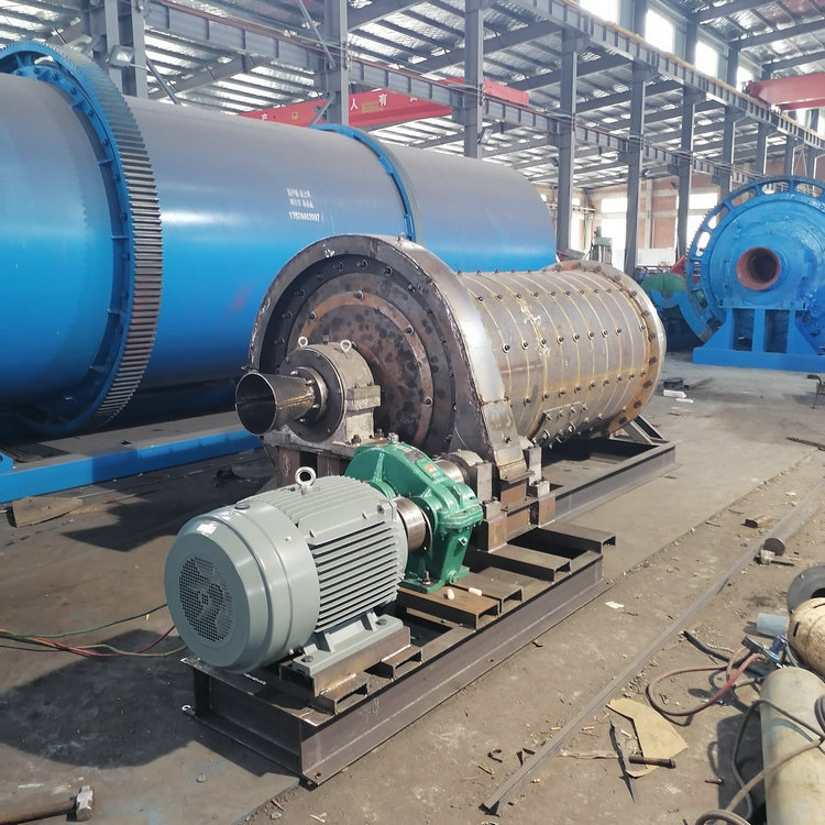 1200 * 3000 grid type ball mill horizontal beneficiation dry large drum mill