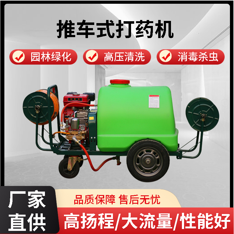 ZC300L manual gasoline sprayer garden fruit tree cart spray double spray cleaning epidemic prevention disinfection