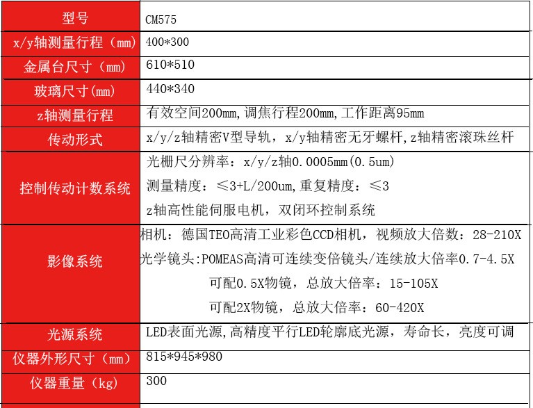 Customized one button quick test anime 2.5D three-dimensional image measuring instrument CM575