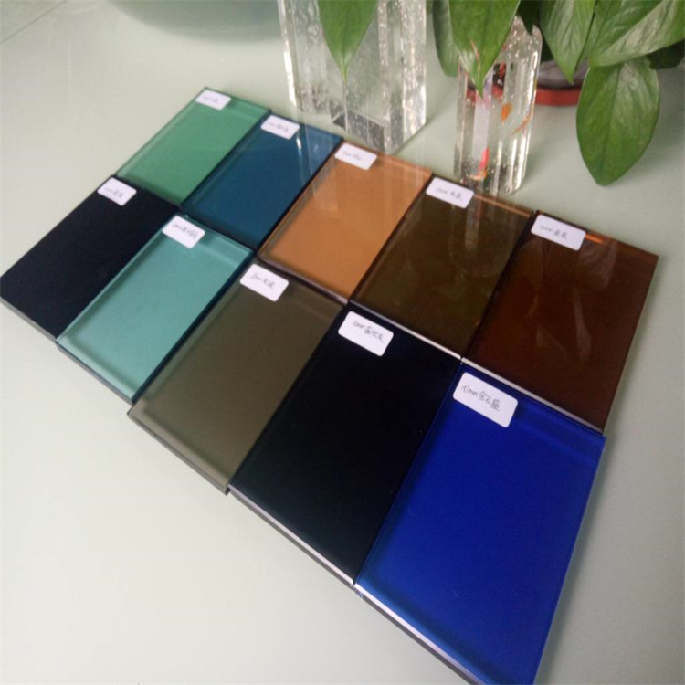 Factory spot wholesale of deep blue light blue Ford sapphire blue glass float original sheet color glass strip color coated glass