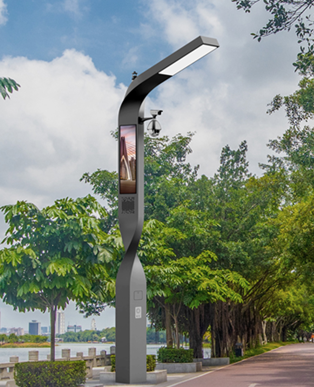 Independent research and development of landscape light intelligent street light pole intelligent system management platform