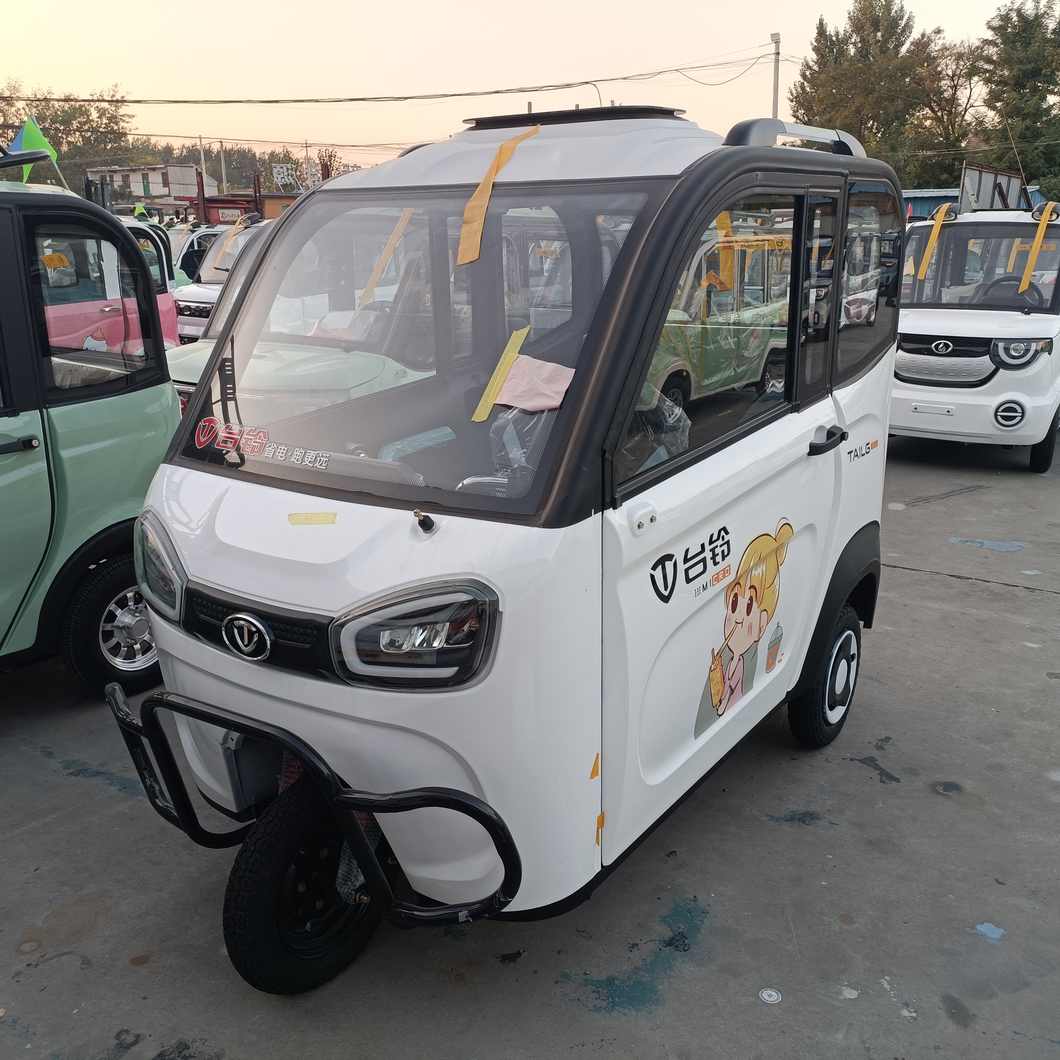 Totally enclosed QT51 Electric trike rain proof household old people pick up children electric vehicle supplied by the manufacturer