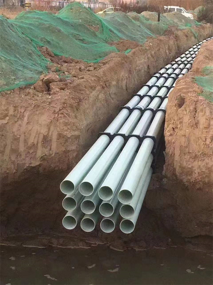 Zhanrui Fiberglass Reinforced Plastic Wrapped Cable Pipe, BEFRP Braided Wrapped Extruded Pipe, Power Protection Pipe, Buried Conduit