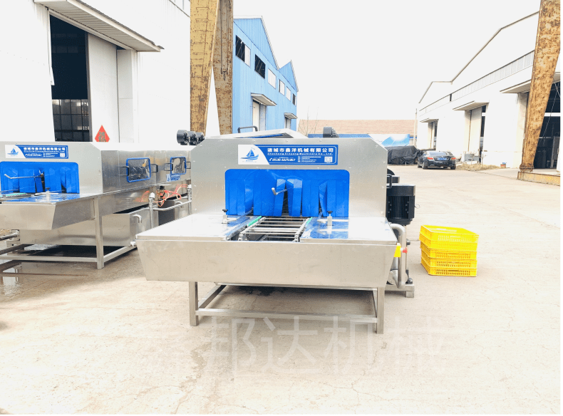 Fully automatic logistics turnover basket cleaning machine Large steam basket washing machine High pressure hot water degreasing box washing machine