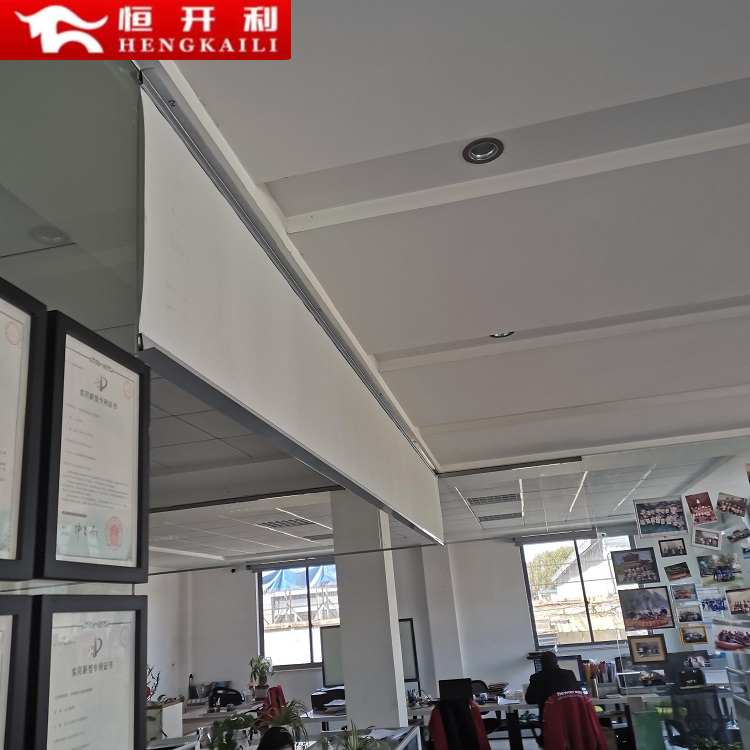 Hengkaili high-temperature fixed smoke blocking vertical wall fire and smoke prevention support fire acceptance can be customized according to needs