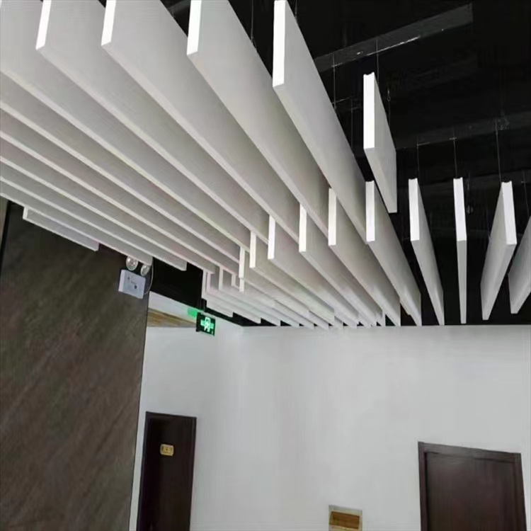 Xiaoheng fiberglass sound-absorbing pendant suspension sound-absorbing body suspended ceiling square through sound-absorbing board with light weight, noise reduction, and fire prevention