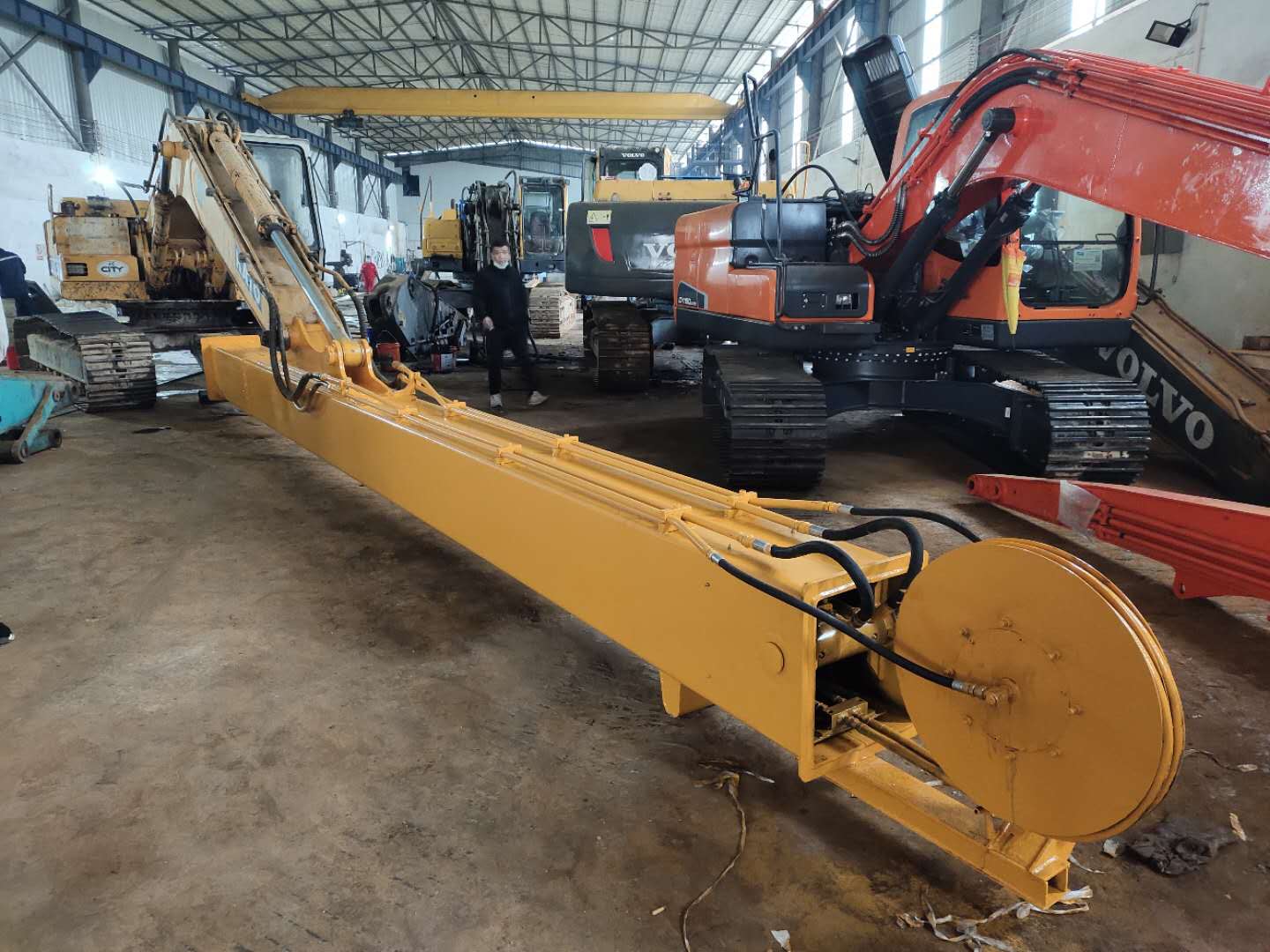 Excavator telescopic arm, grab arm modification factory, sinking well extension arm, hook machine sliding arm