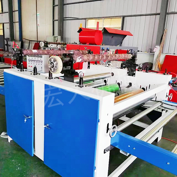 Flat pasting machine Baoli paper PU film white paper wood grain paper calcium silicate board pasting machine cold and hot adhesive film pasting machine