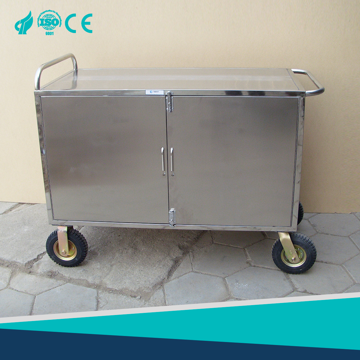 Medical stainless steel sterile vehicle B18 with sufficient space for upper and lower delivery structure application