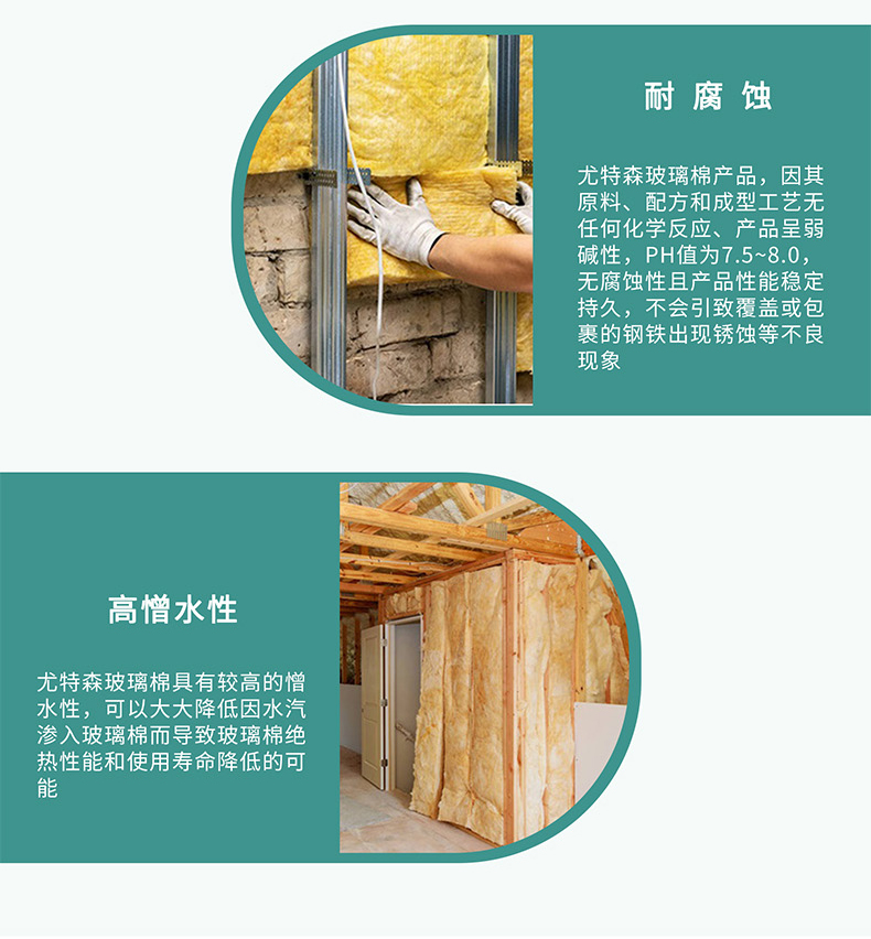 Centrifugal Glass wool incombustible grade a material FFR aluminum foil facing Glass wool felt insulation material manufacturer Utson