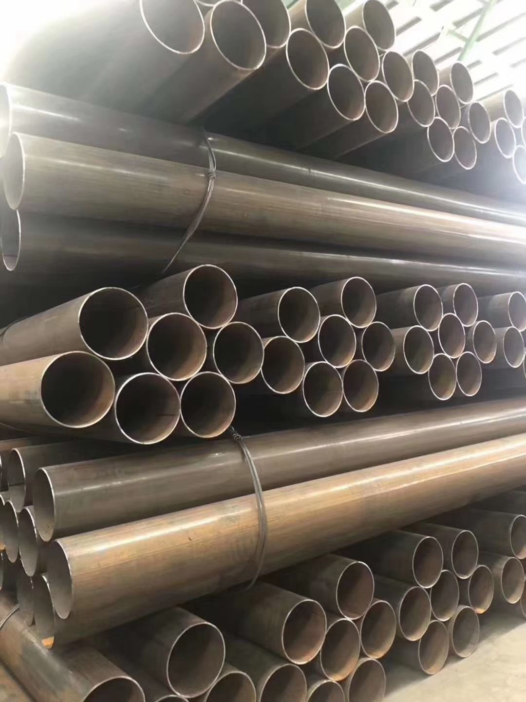 Lecong straight seam welded steel pipe, internal and external anti-corrosion, 6-meter carbon steel pipe, low-pressure fluid pipe DN25 Q235B