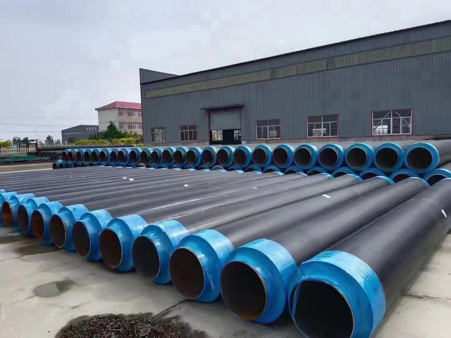 Fangda Pipeline Steel Sleeve Steel Steam Insulation Prefabricated Direct Buried Polyurethane Insulation Galvanized Iron Sheet Insulation