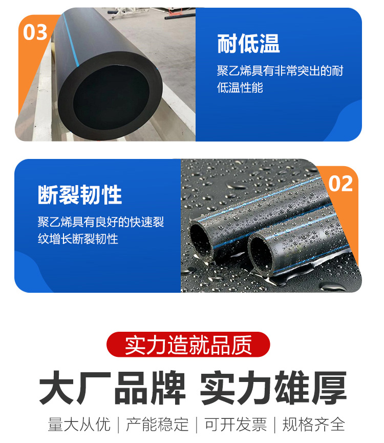 National Plastics Pipe Industry HDPE Water Supply Pipe Municipal Engineering Water Supply System Special Pipe