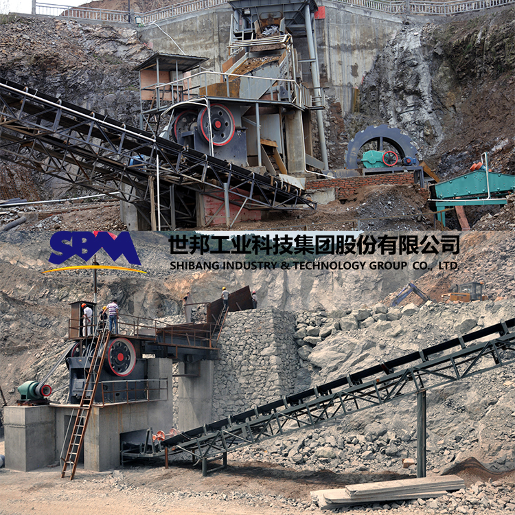 A complete set of equipment for a large stone crusher with a daily output of 10000 tons, including a jaw crusher and a stone crusher