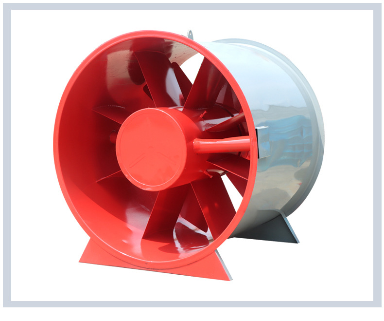 High temperature resistant smoke exhaust fan, high-power underground garage fire exhaust axial flow fan, low noise, anti-corrosion and explosion-proof