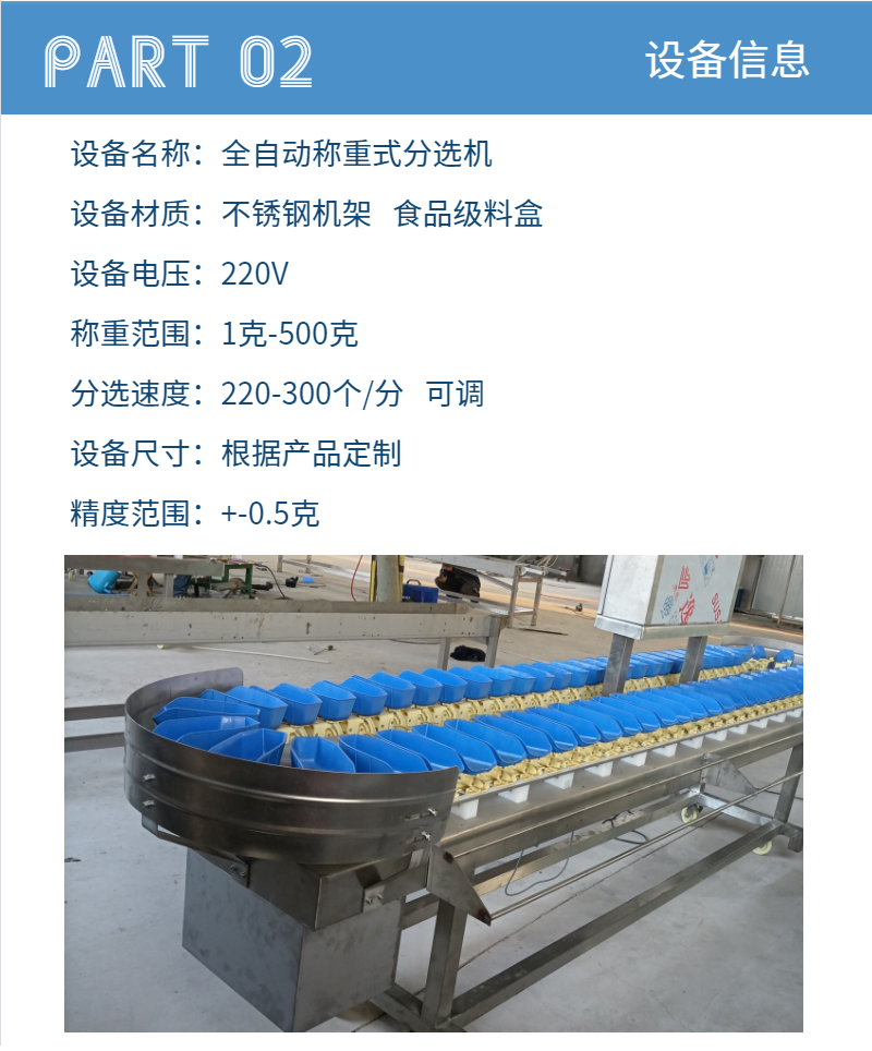 Fully automatic potato grading equipment, onion weighing and sorting machine, shrimp weighing and sorting machine, Liangxin