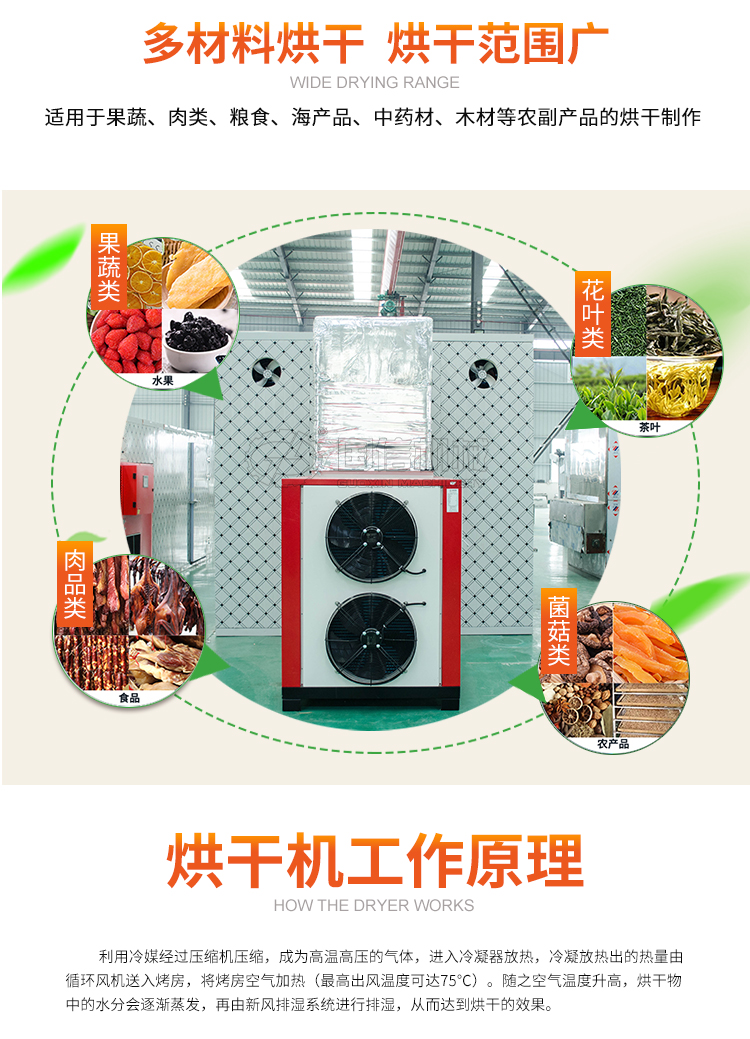 Guoxin Papaya Dryer Air Energy Sweet Potato Dehydration and Drying Equipment Manufacturer Intelligent Temperature and Humidity Control