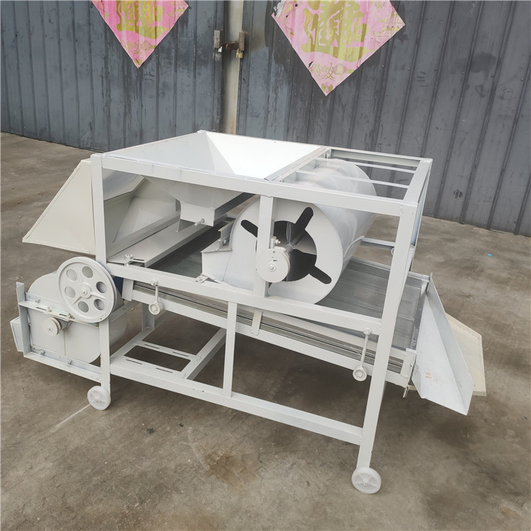 Blowing type wheat impurity remover corn specific gravity screening machine Xinchen linear vibration cleaning machine