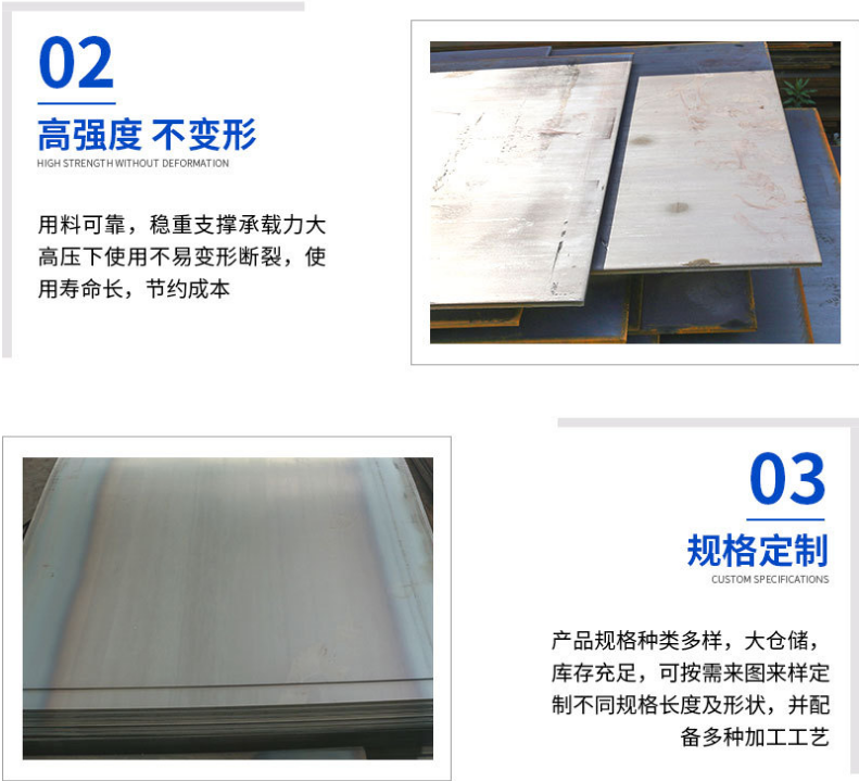 Laser cutting of low alloy medium plate for steel plate bending and flame cutting of extra thick plate patterned plate