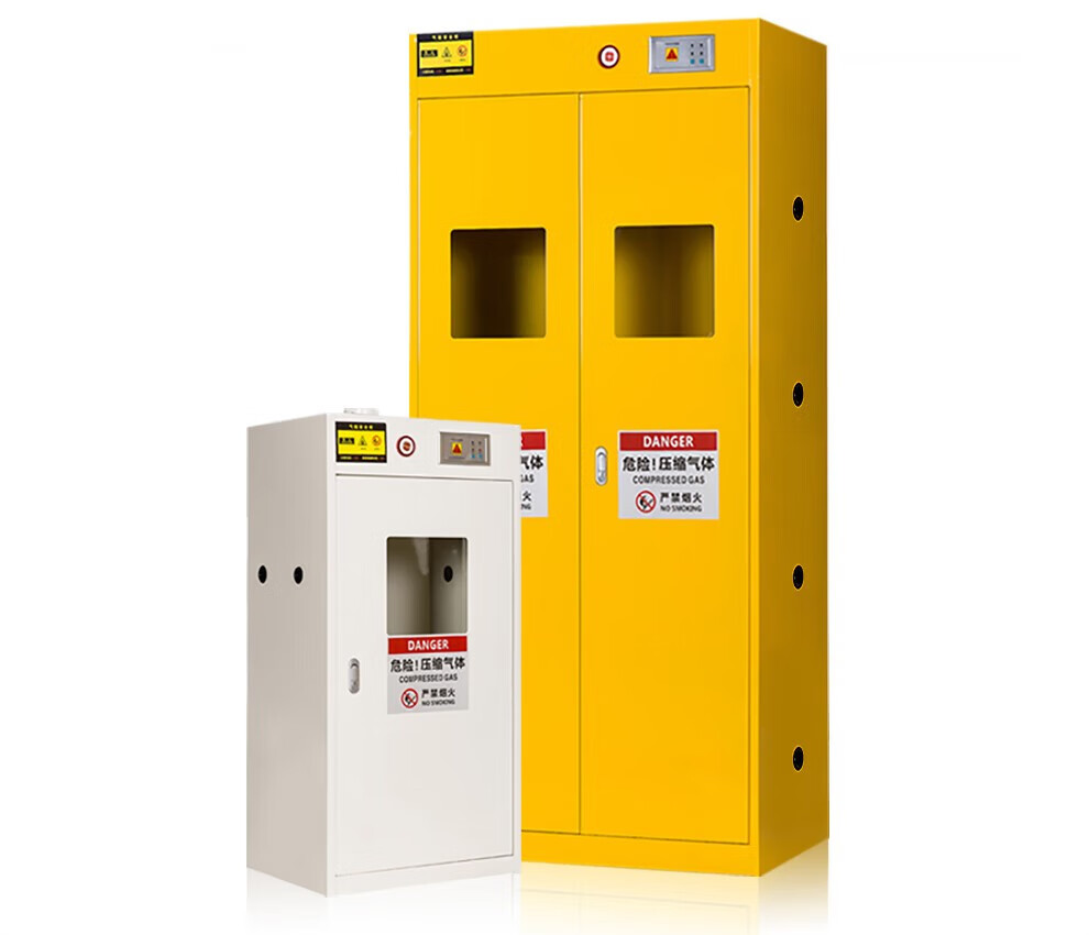 Gas cylinder cabinet explosion-proof all steel safety cabinet laboratory with alarm gas single and double cylinder gas cylinder cabinet